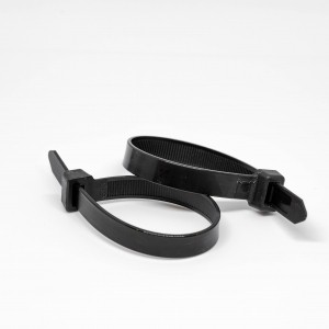 4.8mm x 450mm Black Cable Ties 100pcs