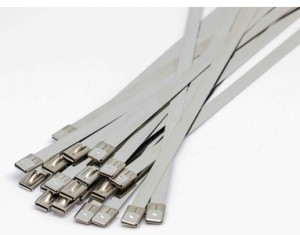 4.6mm x 300mm 316 Stainless Steel Cable Ties 100pcs