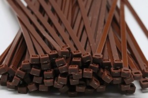 4.8mm x 300mm Brown Cable Ties 100pcs